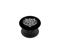 3AM Is Prime Time Rave Skull Headphones Techno Design Art PopSockets Adhesive PopGrip