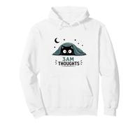 3AM Thoughts Anxious Cat Midnight Insomnia Humor Pullover Hoodie