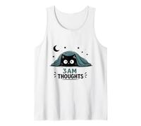 3AM Thoughts Anxious Cat Midnight Insomnia Humor Tank Top