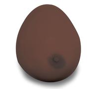 3B Scientific Breast Self-Examination Model - Three Individual Breasts on Base (Dark Skin)