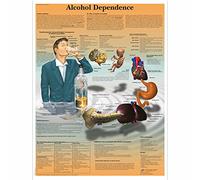 3B Scientific Human Anatomy - Alcohol Dependence Chart, Paper Version