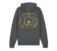 3B Threads Custom Spaniel Lover Hoodie, Unisex, Organic Cotton, Minimalist Spaniel Illustration, Personalised Gift