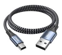 3BAO Mini USB Cable 1.5M, USB 2.0 Type A to Mini B Cable Support Data Sync and Charging, Mini B 5-Pin Lead Compatible with Hero 4/3, PS3 Controller, Dash Cam, SatNav, GPS Receiver, PDAs, Camera