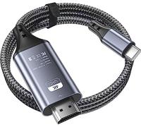 3BAO USB C to HDMI Cable 2M 4K60Hz, USB Type C to HDMI Cable Nylon Braided Thunderbolt 3/4 to HDMI Compatible for MacBook Pro/Air 2020, iPad Air 4, iPad Pro 2021,Samsung Galaxy S23 S22, Steam