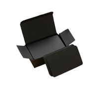 3Box Small Blank Paper Message Note Business Cards Double-Sided Mini Greeting Place for Notebook,Office(Black)