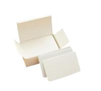 3Box Small Blank Paper Message Note Business Cards Double-Sided Mini Greeting Place for Notebook,Office(White)