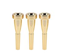 3C 5C 7C Gold Plated Metal Trumpet Mouthpiece Professional Bullet Shape Mouth Pieces (Color : Gold, Size : 3C)