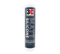 3C Sealants Matt Silicone Premium Matt Finish Sealant 300ml Matt Black