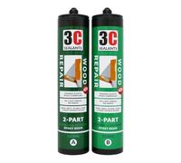 3C Sealants Wood Repair 2-Part Filler 620ml - Long Lasting, Heavy Duty Wood Filler for Durable Repairs & Restoration Projects