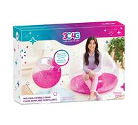 3C4G Three Cheers for Girls by Make It Real Pink Glitter Blow Up Chair - Comfortable & Portable - Gifts for Girls