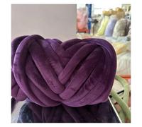 3cm Velvet Core Yarn Thick Handmade High Elastic Wool DIY Blanket Thread Cloth Strip Throw Pillow Cat Nest Bag 1kg for Crochet & Knitting(Navy Blue)