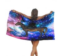 3D 3D Brown Horse Beach Towel Extra Large Microfiber Soft Quick Dry for Adults, Dream Bath Towel Lightweight Soft Absorbent for Travel Swimming Pool Sports, 100 x 200 cm