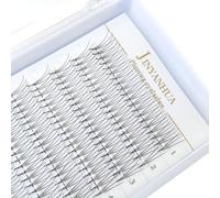 3D/4D/5D/6D/7D/8D/10D/12D Premade Fans Eyelash Extensions Pointy Thin Base 0.05 Thickness 8-14mm Volume Lash Fans Sharp Base Stable C D Curl Russian Fans Lashes Extensions (3D-0.05 -SJ-D, 14mm)