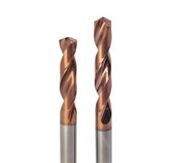 3D 5D Solid Carbide Twist Drill Bits Metal Drills Drilling Hole for Iron Steel Aluminum Coated General Purpose(12.5mm,5D)
