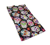 3D A Day's Worth of Dead Sugar Skull Soft Guest Hand Towel Bath towel Dishcloth for Home Bathroom Sport Kitchen (27.5" X 15.7")