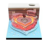 3d abbreviation calendar 2025- Agenda, Notepad | Valentine's Day Design Desktop Decoration with Light, Art Calendar Sculpture for the Inauguration Ceremony