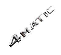 3D ABS 4 MATIC Logo 4matic Emblem Letters Car Trunk Badge Compatible With Mercedes A E C GLK GLC 220 250 ML 320 4MATIC Sticker Accessories (Color : Silver Convex)