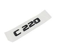 3D ABS Black Car Sticker Rear Trunk Badge Decal Letters Number Emblem Compatible With Mercedes Benz C220 AMG CDI W204 W203 2017 Accessories(Convex Glossy Black)
