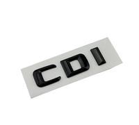 3d ABS Black Chrome Car Letters Compatible With Mercedes Benz C220 W203 W204 W205 Emblem Badge Logo Sticker Rear Trunk Lettering Accessories (Color : CDI Glossy Black)
