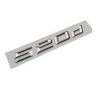 3D ABS Black Logo 520i 520d Emblem Letters Sticker Car Trunk Badge Compatible With BMW 520d 520i E60 E39 F10 F11 E61 F07 G30 Accessories (Color : 520d Chrome)