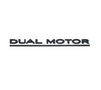 3D ABS DUAL-Motor Letters Logo Car Trunk Badge Decal Compatible with Model 3 Y Emblem Sticker Accessories(Matt Black)