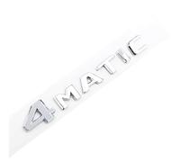 3D ABS Logo 4MATIC Emblem Car Trunk Badge Compatible With Mercedes AMG E C S GLC GLA GLS CLA W204 W205 W212 X156 4 Matic Sticker Accessories (Color : Chrome 17-23)