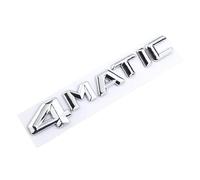 3D ABS Logo 4MATIC Emblem Car Trunk Badge Compatible With Mercedes AMG E C S GLC GLA GLS CLA W204 W205 W212 X156 4 Matic Sticker Accessories (Color : Chrome 14-16)
