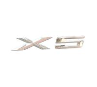 3D ABS New X1 X2 X3 X4 X5 X6 X7 GT Logo Letter Rear Trunk Emblem Badge Car Sticker Decals Car Styling Accessories(X5,18)