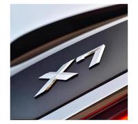 3D ABS New X1 X2 X3 X4 X5 X6 X7 GT Logo Letter Rear Trunk Emblem Badge Car Sticker Decals Car Styling Accessories(X7,18)