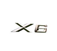3D ABS New X1 X2 X3 X4 X5 X6 X7 GT Logo Letter Rear Trunk Emblem Badge Car Sticker Decals Car Styling Accessories(X6,08-13)
