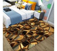 3D Abstract Geometric Stripes Area Rug Floor Door Mat Carpet Bottomless Hole Optical Illusion Area Rug, Anti-Skid Non-Woven Doormat For For Living Room Bedroom Kitchen 100 X 150 Cm, Ea /8270460352564