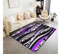 3D Abstract Leopard Zebra Print Carpet Rug For Living Room Bedroom Area Rug Bathmat Doormat Educational Mat Child Play Mat 80 X 160 Cm - Polyester Soft Touch Easy Clean, Stain Resistan /9733290633715