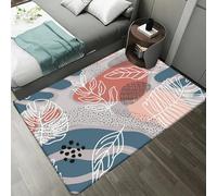 3D Abstract Line Plant Leaves Area Rugs, Large And Simple Living Room Carpet, Carpet Mat Wear-Resistant And Non-Slip Apply To Cafe Office Nursery College Dorm, 60 X 120 Cm - Easy Clean /4289492450219