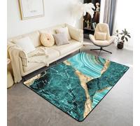 3D Abstract Marble Texture Area Rug Floor Door Mat Carpet Bottomless Hole Optical Illusion Area Rug, Anti-Skid Non-Woven Doormat For For Living Room Bedroom Kitchen 40 X 60 Cm, Easy Cle -567902146724