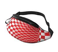 3D Abstract Tunnel Crossbody Bag Runner Small Hip Pouch Bum Bag Running Waistpack Bumbag Beltbag Sport Slim Fashionable for Jogging Hiking Woman