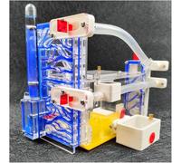 3D Acrylic Ant Nest DIY Ant Farm Insect Ant Nest Villa Pet Enthusiast Habitat Ant Pet Eco Box With Feeding Area House(Blue)