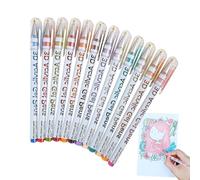 3D Acrylic Gel Pen,Acrylic Gel Pens for Coloring - Water Based Drawing Markers for Rock Fabric Stone Cards Doodle Canvas Scrapbook Paper Creative Projects