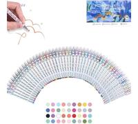 3D Acrylic Gel Pens, 3D Acrylic Paint Markers, 3D Acrylic Gel Pens Write Colorful Life, 3D Acrylic 1.0mm Pen, Acrylic Pens Paint Pens Glitter Gel Pens Stick (48 colors)