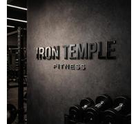 3D Acrylic Gym Wall Sign - Raised Gloss Black Business Logo Sign - Fitness Studio Personal Training Gym Interior Branding Sign