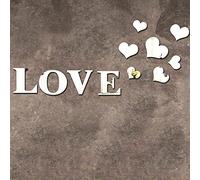 3D Acrylic Mirror Wall Stickers, Love Heart-Shaped Art Mural Decal, Removable Mural Decoration for Decor Valentines Day Home Wedding Party