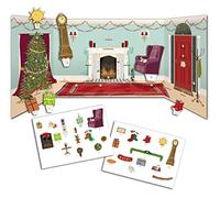 3D Advent Calendar - A Doll's House by The Fireside - Easy to Assemble 24 Piece Christmas scene to build.