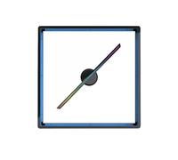 3D Advertising Projector, Wifi Led Sign Fan Holographic Lamp Player, Remote Advertise Display T45 All-in-One Aluminium Alloy Cover No Delay(Blue)