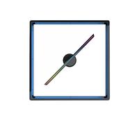 3D Advertising Projector Wifi Led Sign Holographic Lamp Player Remote Advertise Display 3D Fan Hologram Projector(Blue)