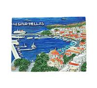 3D Aegina Greece Refrigerator Magnet Tourist Souvenirs Stickers,Home & Kitchen Decoration Greece Fridge Magnet from China