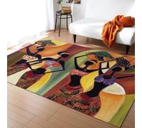 3D African Ancient Egyptian Style Floor Mat Area Rug Living Room Home Decor 80 X 120 Cm / 31.5" X 47.2" Large Carpet Kitchen Bedroom Carpet Girl Boy Gifts Play Mat Kids Play Non-Slip Carpet -8K2Z5M9