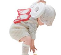 3D Air Mesh Baby Head Protection Backpack - Soft, Breathable Cushion for Crawling, Walking & Fall Safety - Adjustable Harness for 5-24 Months (Pink)