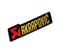 3D Aluminium Motorcycle Sticker Decal For Akrapovic Exhaust Muffler Car Moto Decoration (Color : 14cm Yellow)
