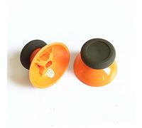 3D Analog Joystick Grip Cap Thumb Stick Grip Cap Thumbstick Replacement for Xbox One Slim Xbox One X Xbox One Elite PS4 Controller (Orange)