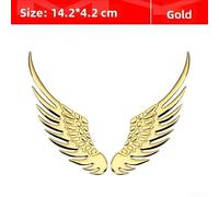 3D Angel Wing For Car Stickers Metal Automotive Decorative Wings Gold | Silver Badges Rear Trunk Emblem Vehicle Decals for Cars and Motorcycles Stylish Accessories Pair Left Right