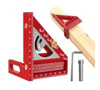 3D Angle Measuring Ruler - Triangular Geometry Ruler, Measuring Tool for Craftsmen Professionals Beginners